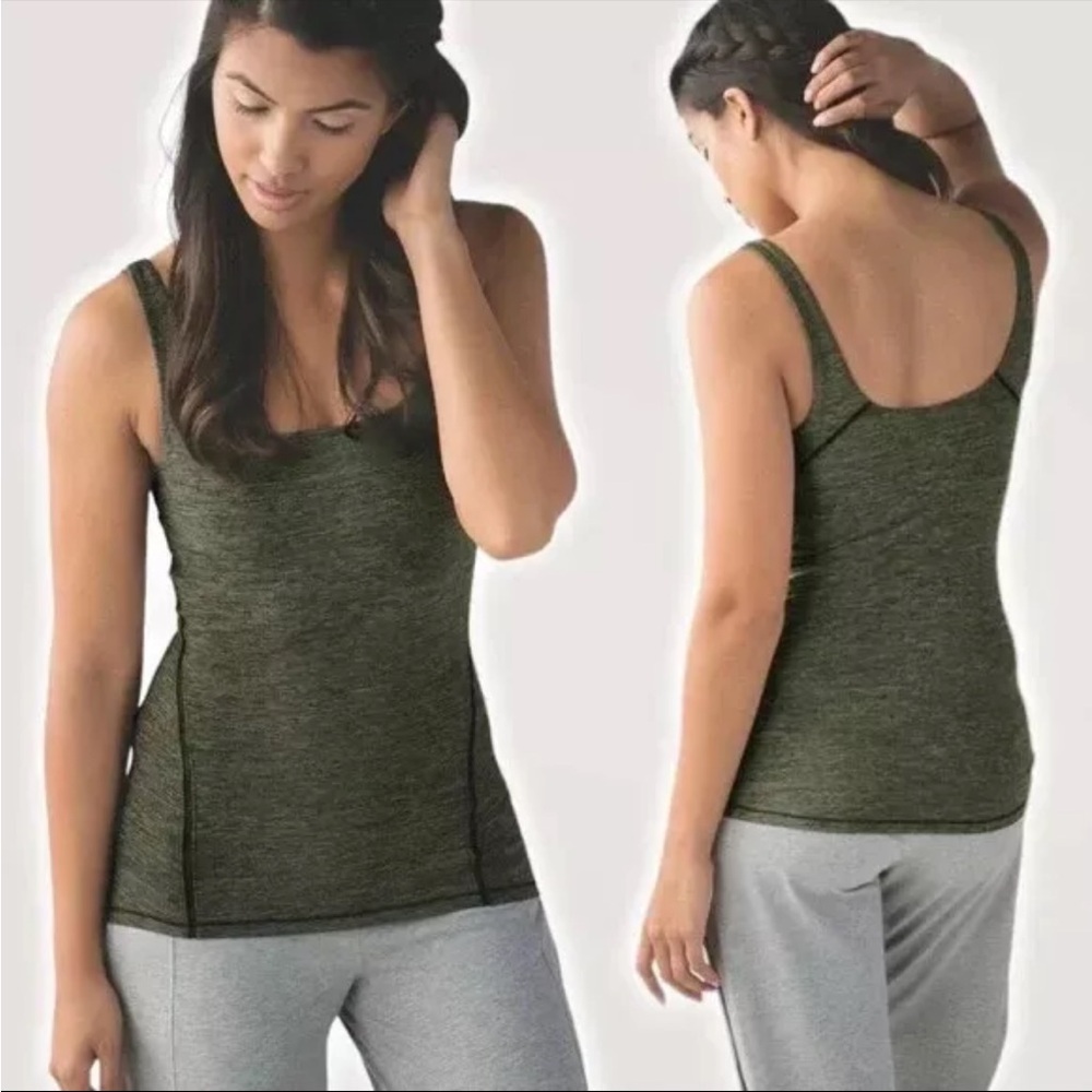 Lululemon Amala tank, built-in bra, size 4, VGUC
